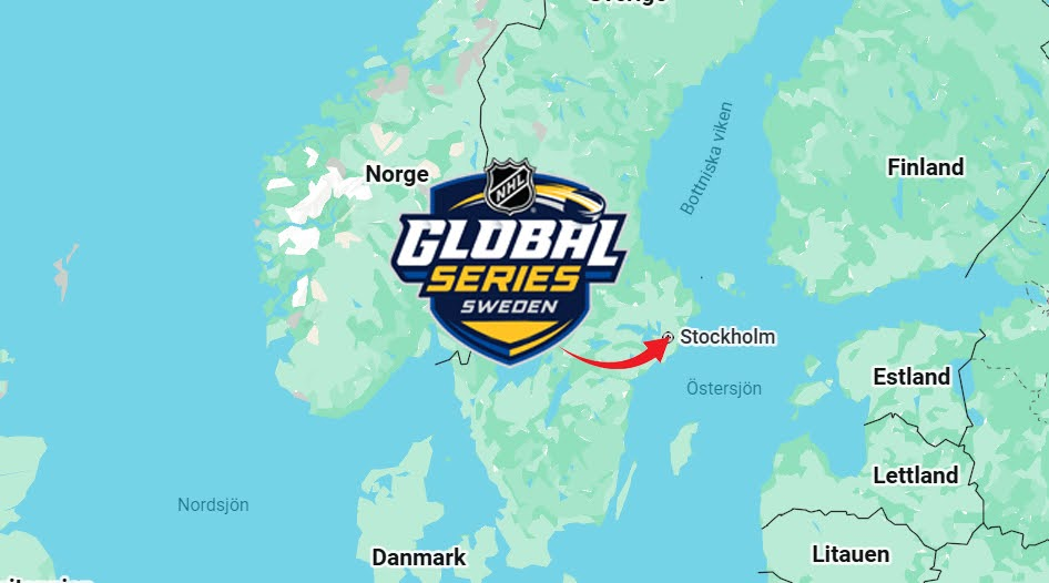 Stockholm blir centrum för NHL-hockey 2025